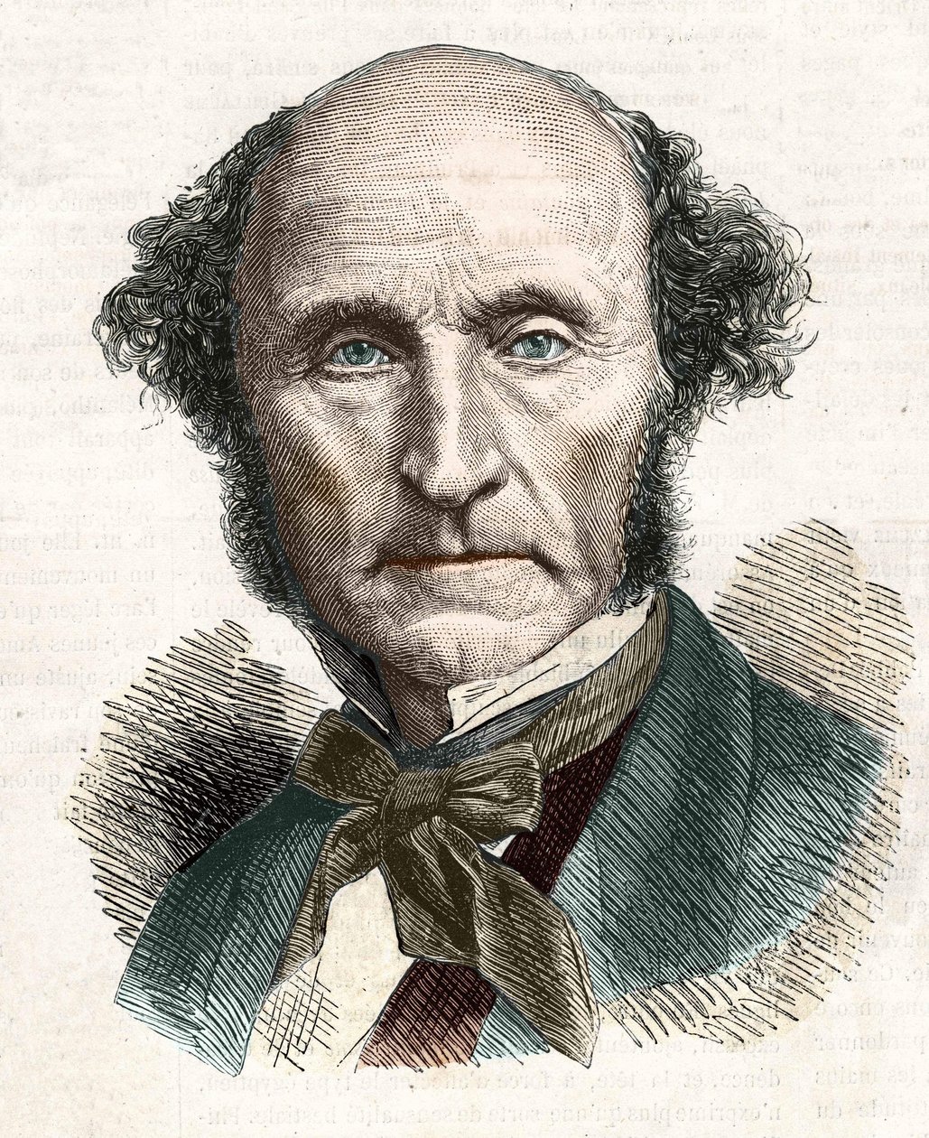 ジョン・スチュアート・ミル（1806～1873）：イギリスの哲学者・経済学者。 作： 無名の画家