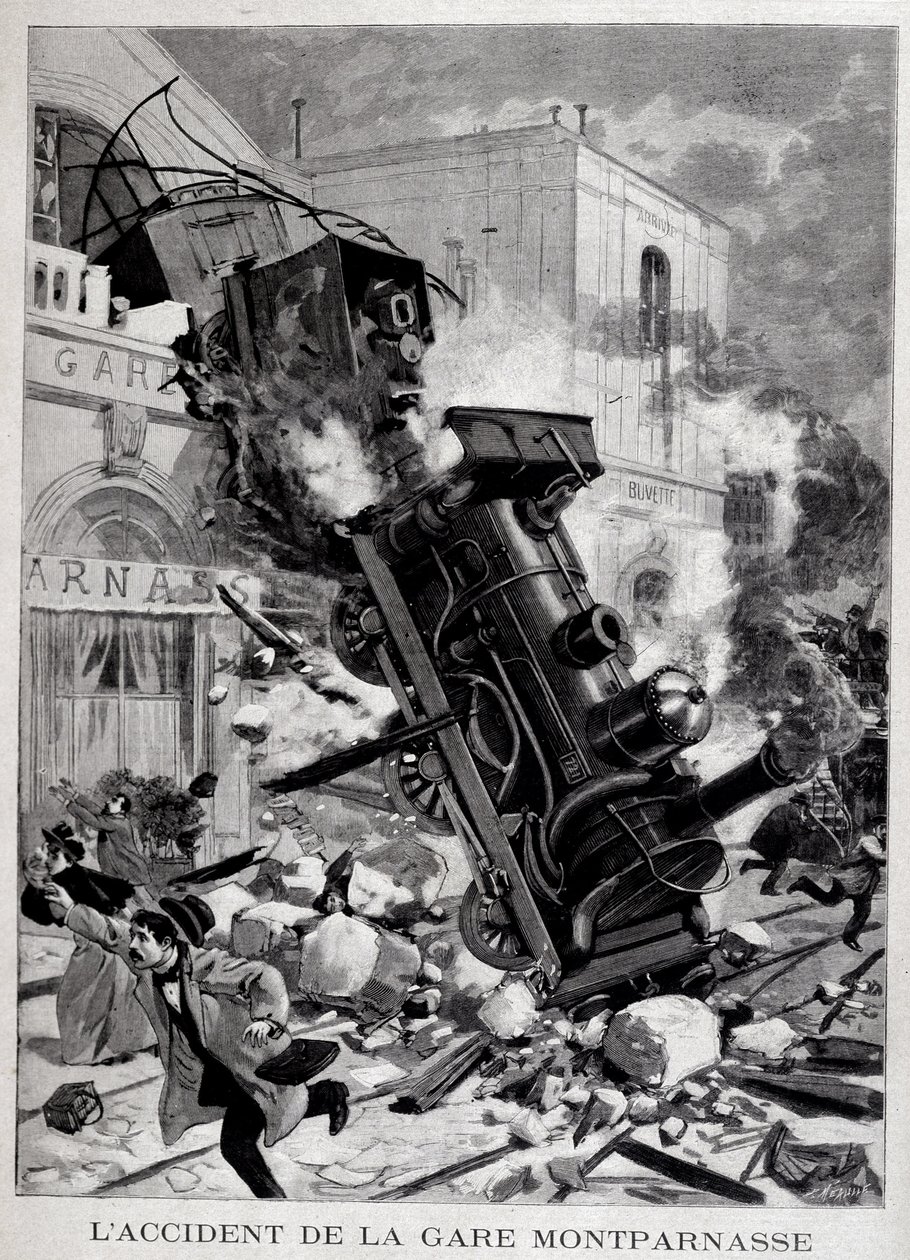 パリ・モンパルナス駅での事故 - 「Le Petite Journal」にて