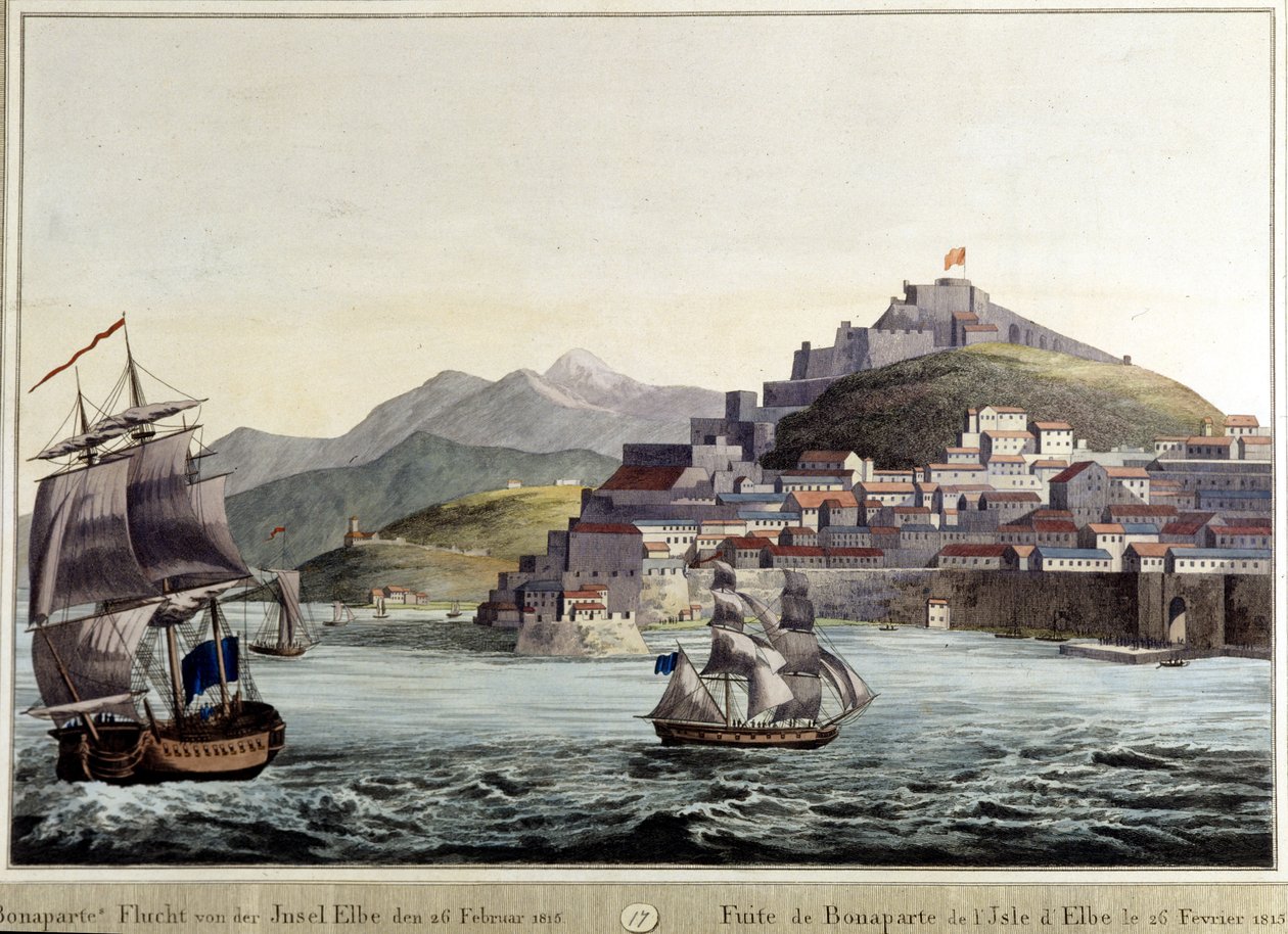 ナポレオン・ボナパルトがエルバ島から流出したのは1815年2月26日。 作： 無名の画家