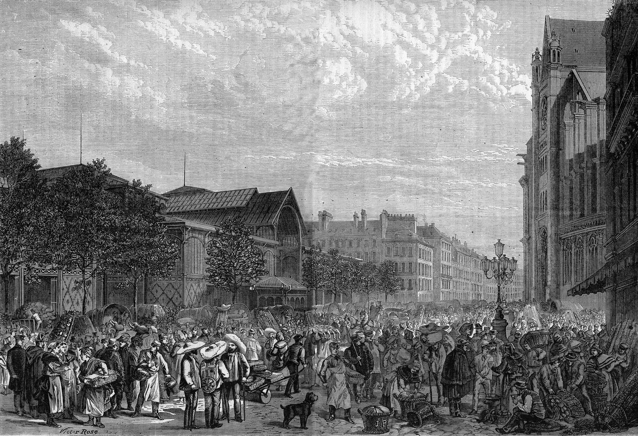 1878年、パリのレザール・セントラル。 作： 無名の画家