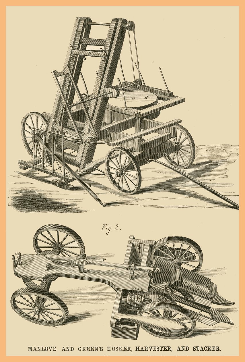 マンラブ - グリーン・ハスカー、ハーベスター、スタッカー 作： 無名の画家