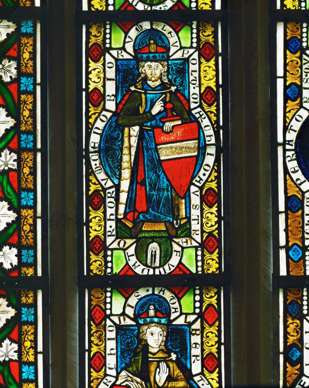 バベンベルク侯レオポルト3世（ステンドグラス） 作： 無名の画家