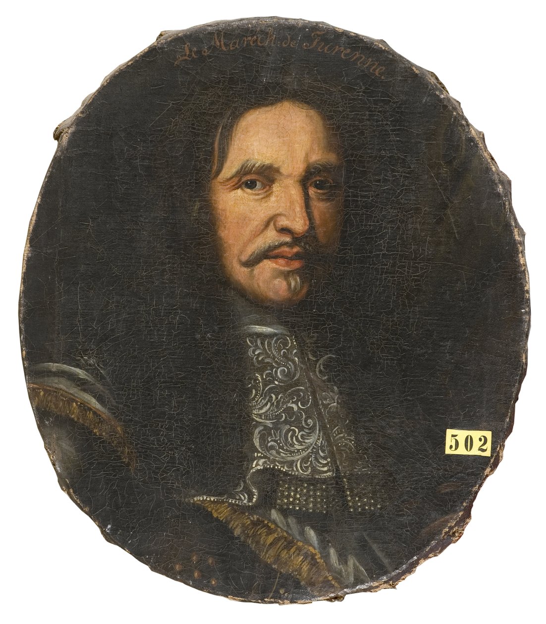 アンリ・ド・ラ・トゥール・ドーヴェルニュ元帥、テュレンヌ副官（1611-1675）、匿名 .油彩・キャンバス寸法：H 59 cm。ストックホルム国立博物館 作： 無名の画家