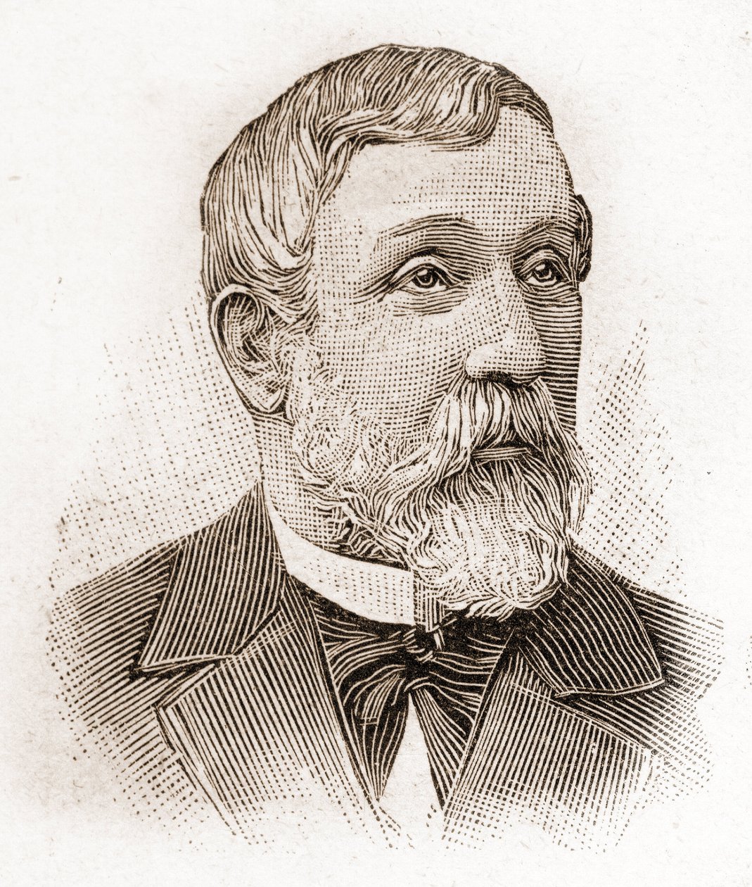 1895年のアカデミー・フランセーズのメンバー：アルフレッド・メジエール（1826-1915）の肖像（文学史家、フランスの政治家、エッセイスト 作： 無名の画家