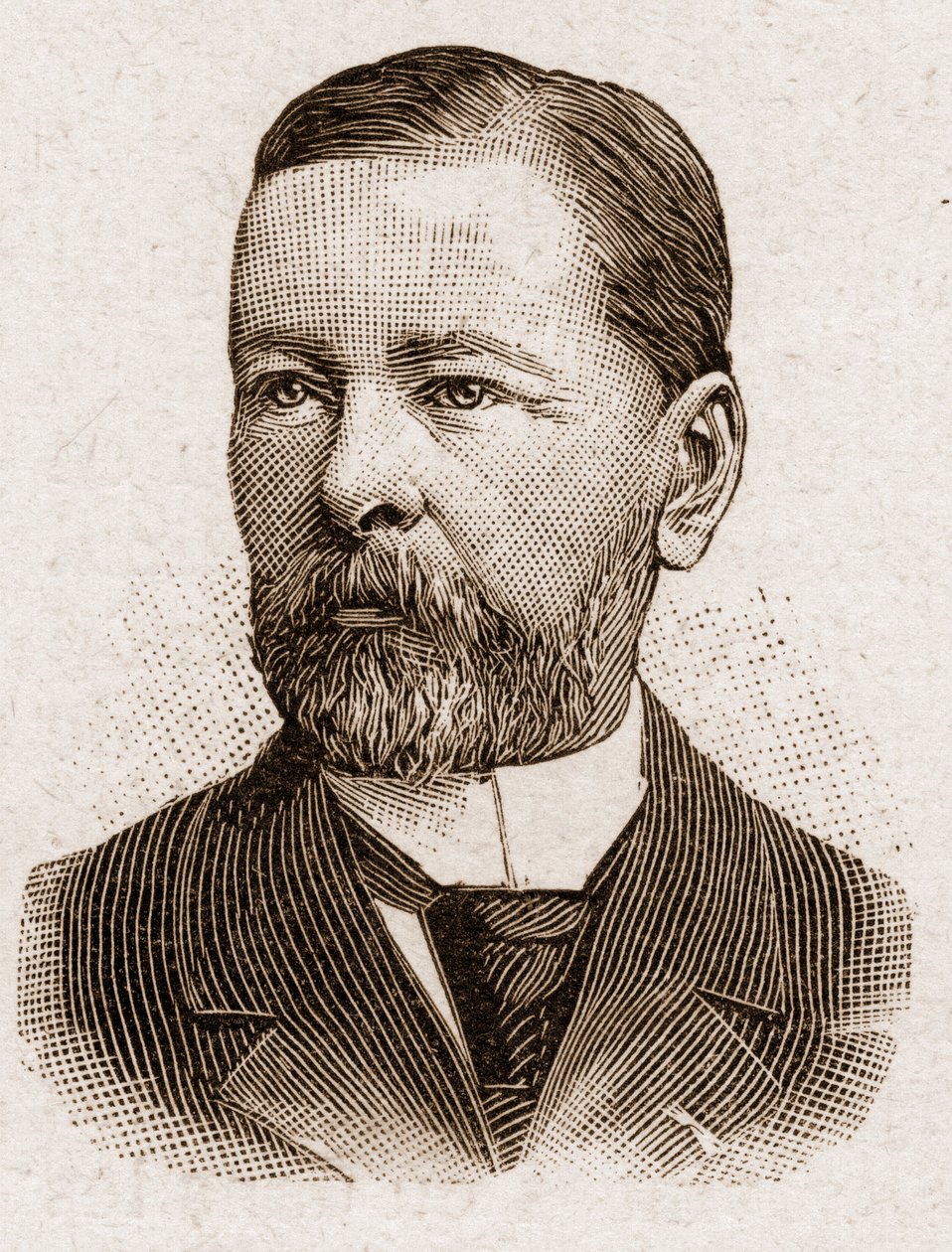 1895年のアカデミー・フランセーズのメンバー：フランスの歴史家、ポール・トゥロー・ダンガン（Thureau-Dangin）の肖像。 作： 無名の画家