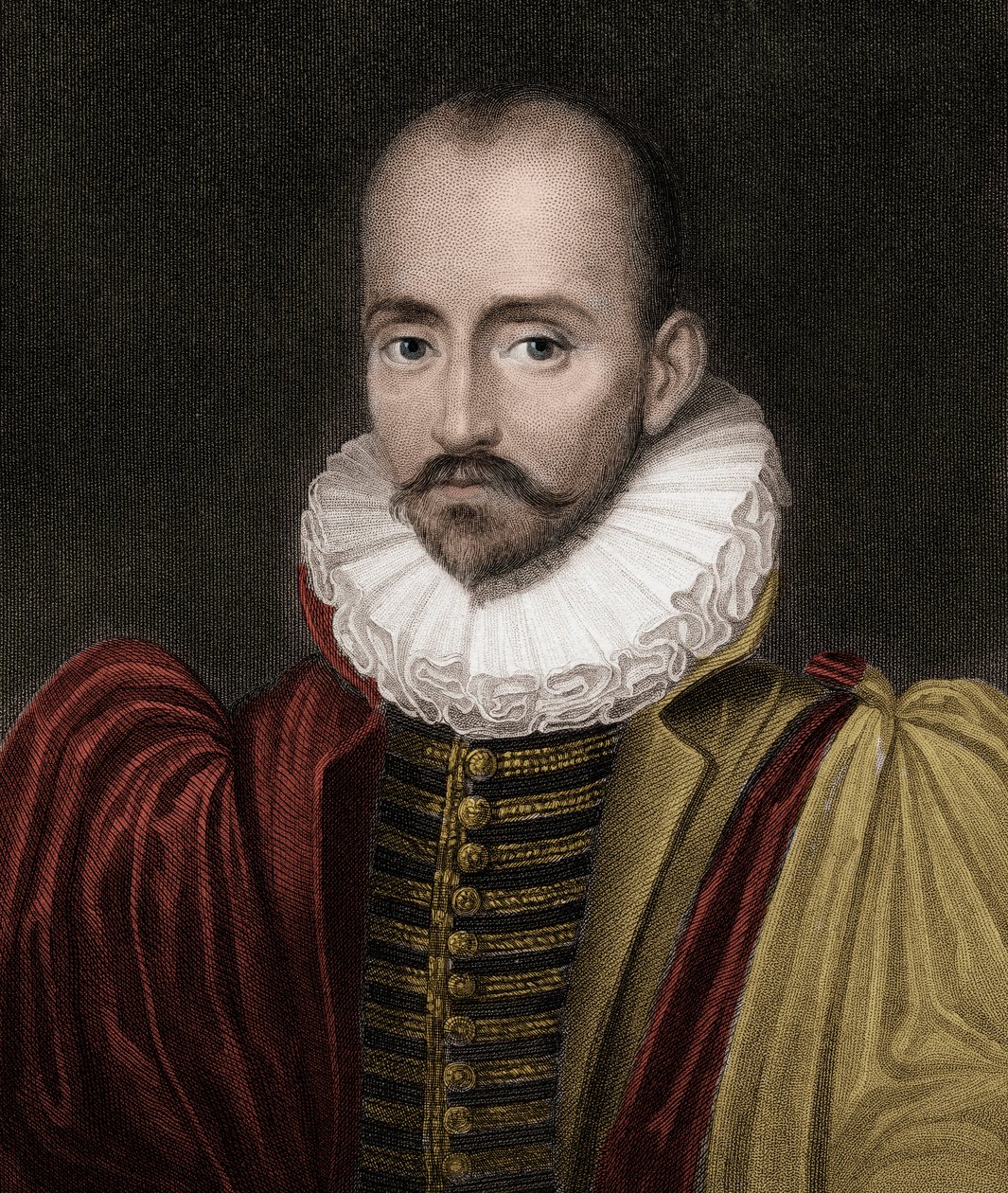 Michel Eyquem de Montaigne 1533-1592 - 彫刻 - 19世紀 作： 無名の画家