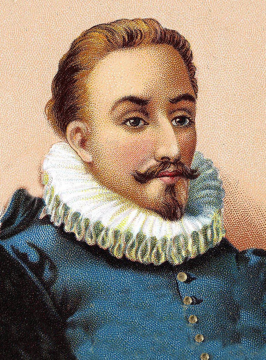 Miguel de Cervantes Saavedra 1547-1616 - スペインの詩人・劇作家、ミゲル・デ・セルバンテス（1547-1616）の肖像画 作： 無名の画家