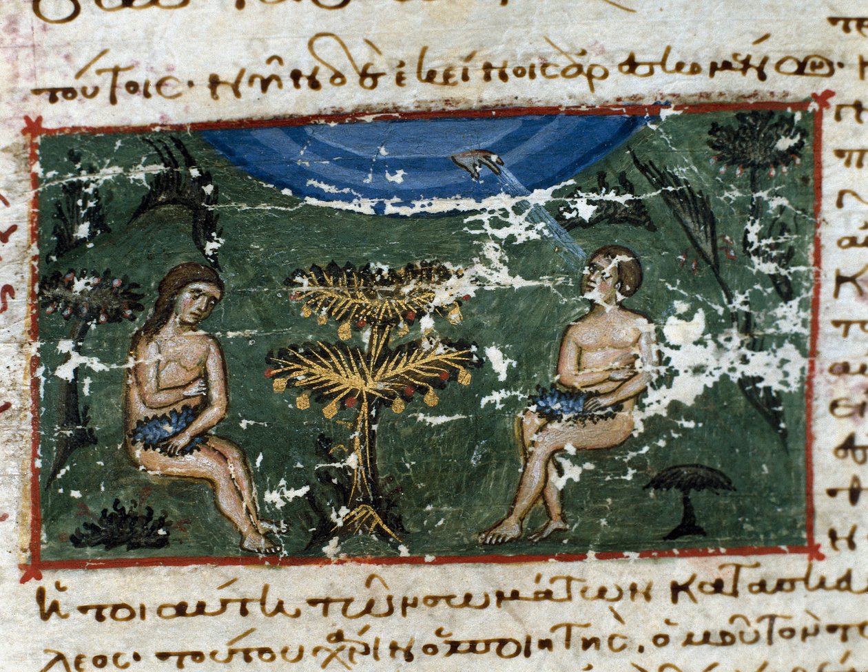 トプカプ・サライ博物館図書館 イスタンブール 12世紀 「Codex de l'Octateuque du Serail」(ms.8 or ...
