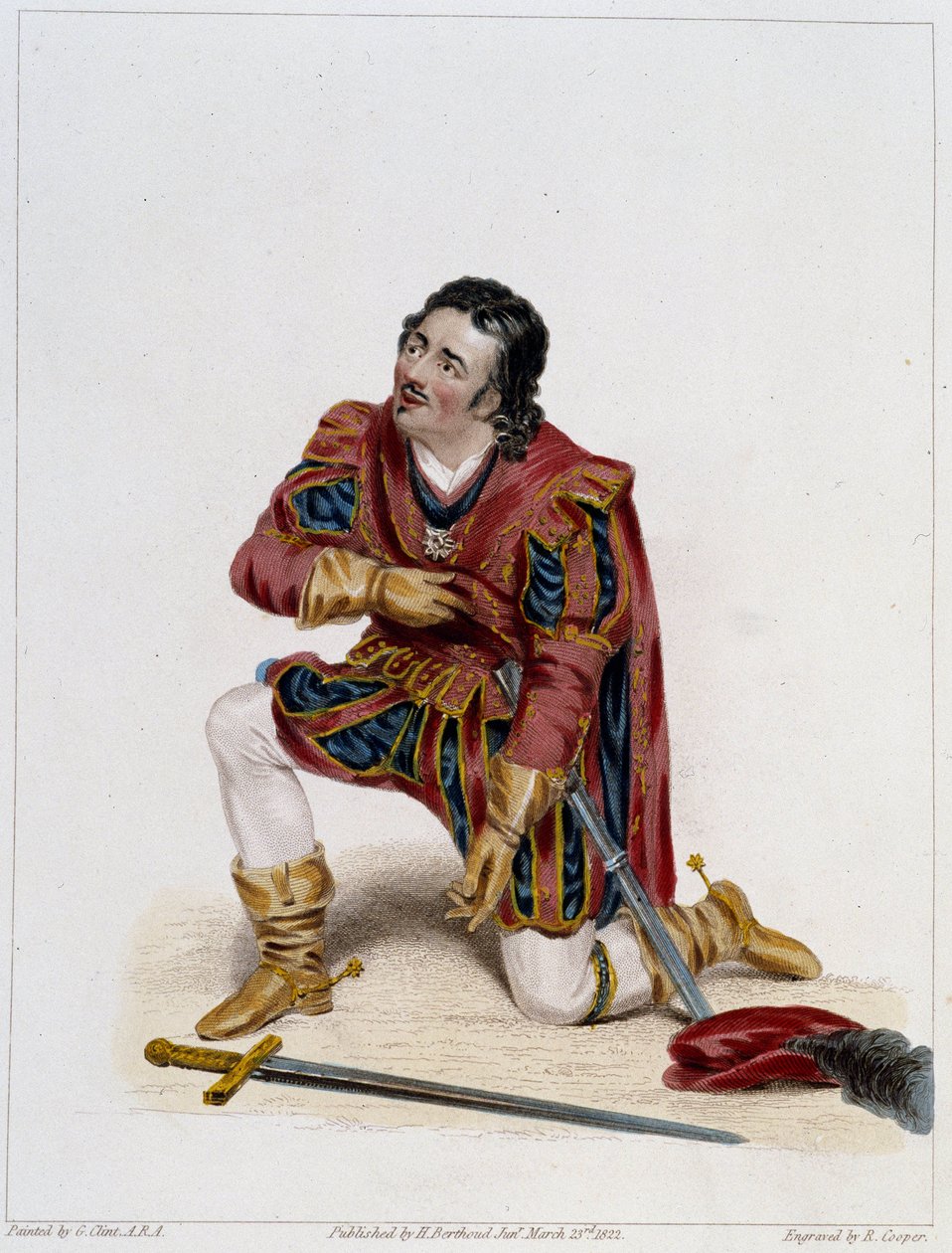 シェイクスピア「リチャード三世」グロスター役のキーン氏、debt。19世紀