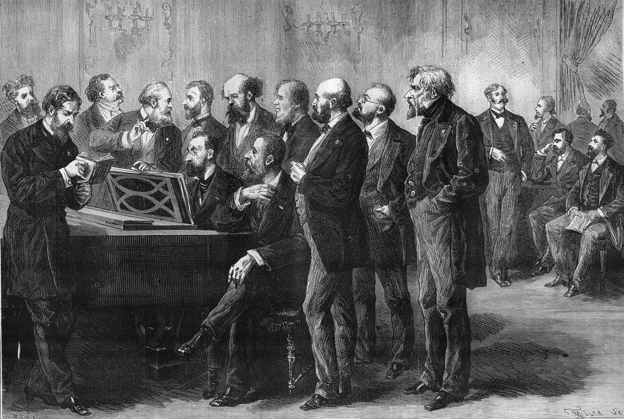 Musikwettbewerb der Stadt Paris 1878 im Palais du Luxembourg von Unknown artist
