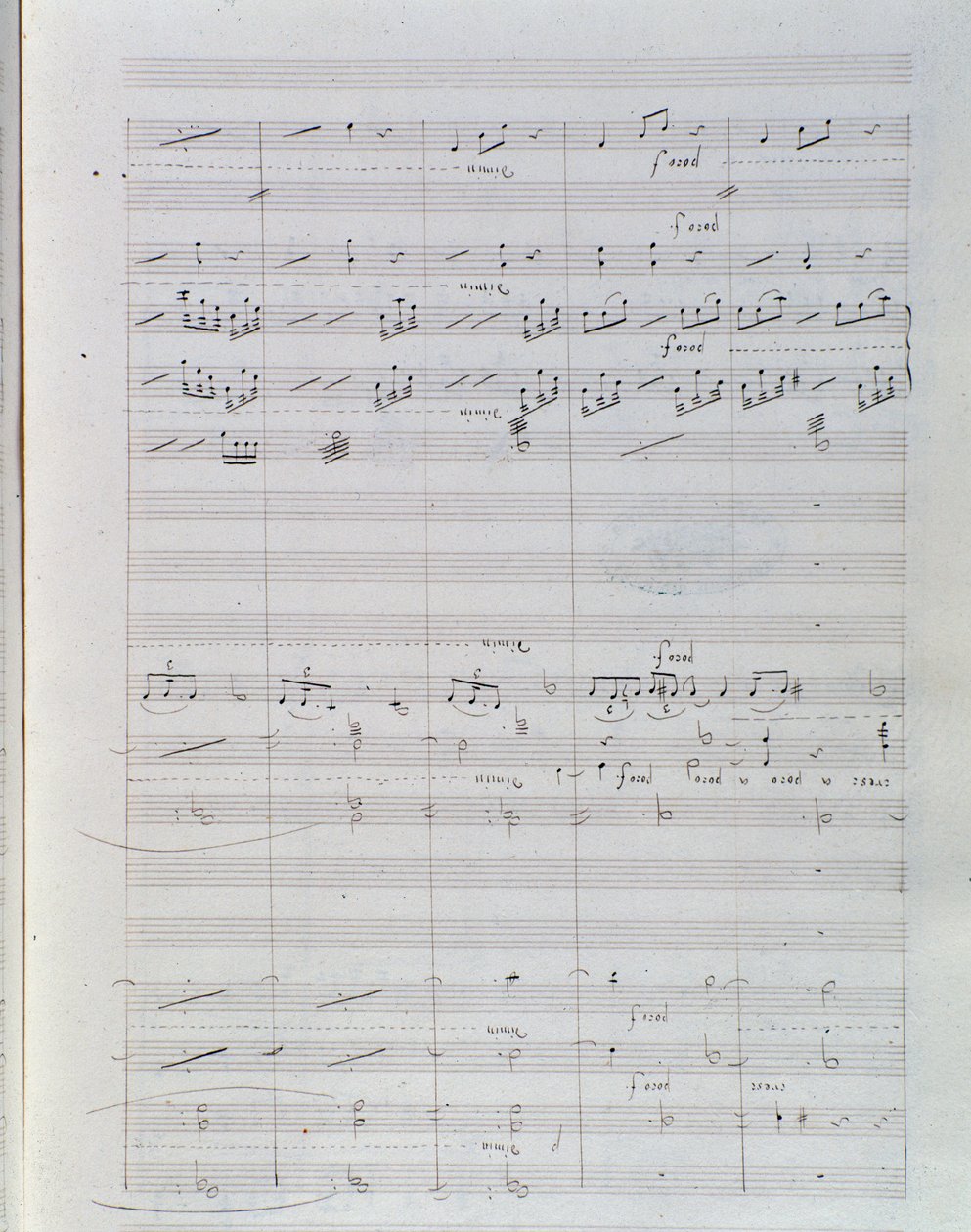ヘクター・ベルリオーズの『ウェイバリー』序曲 op.1の楽譜のページです。 作： 無名の画家