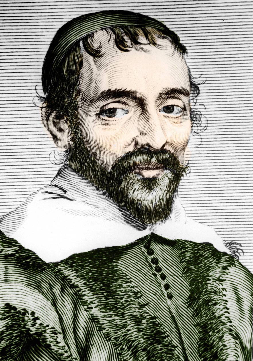 ピエール・ガッセンディ（1592-1655）は、フランスの哲学者、天文学者、数学者、物理学者。 作： 無名の画家