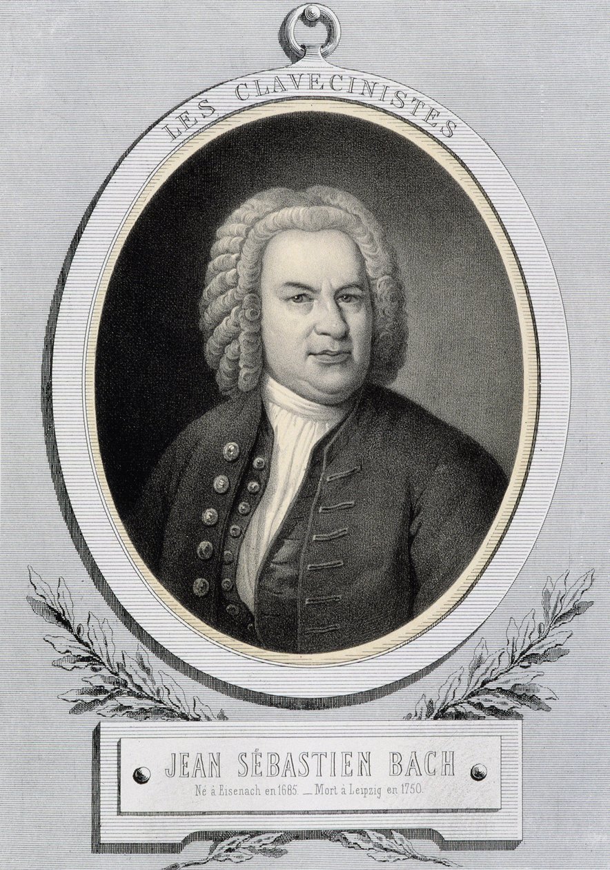ジャン・セバスチャン・バッハによるメダイユの肖像（Johann Sebastian Bach 作： 無名の画家