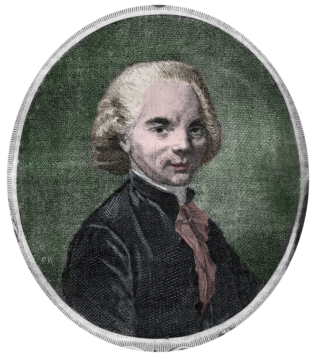 アッベ・デリーユの肖像。ジャック・ドリーユ（フランスの詩人・聖職者、1738-1813）。 作： 無名の画家