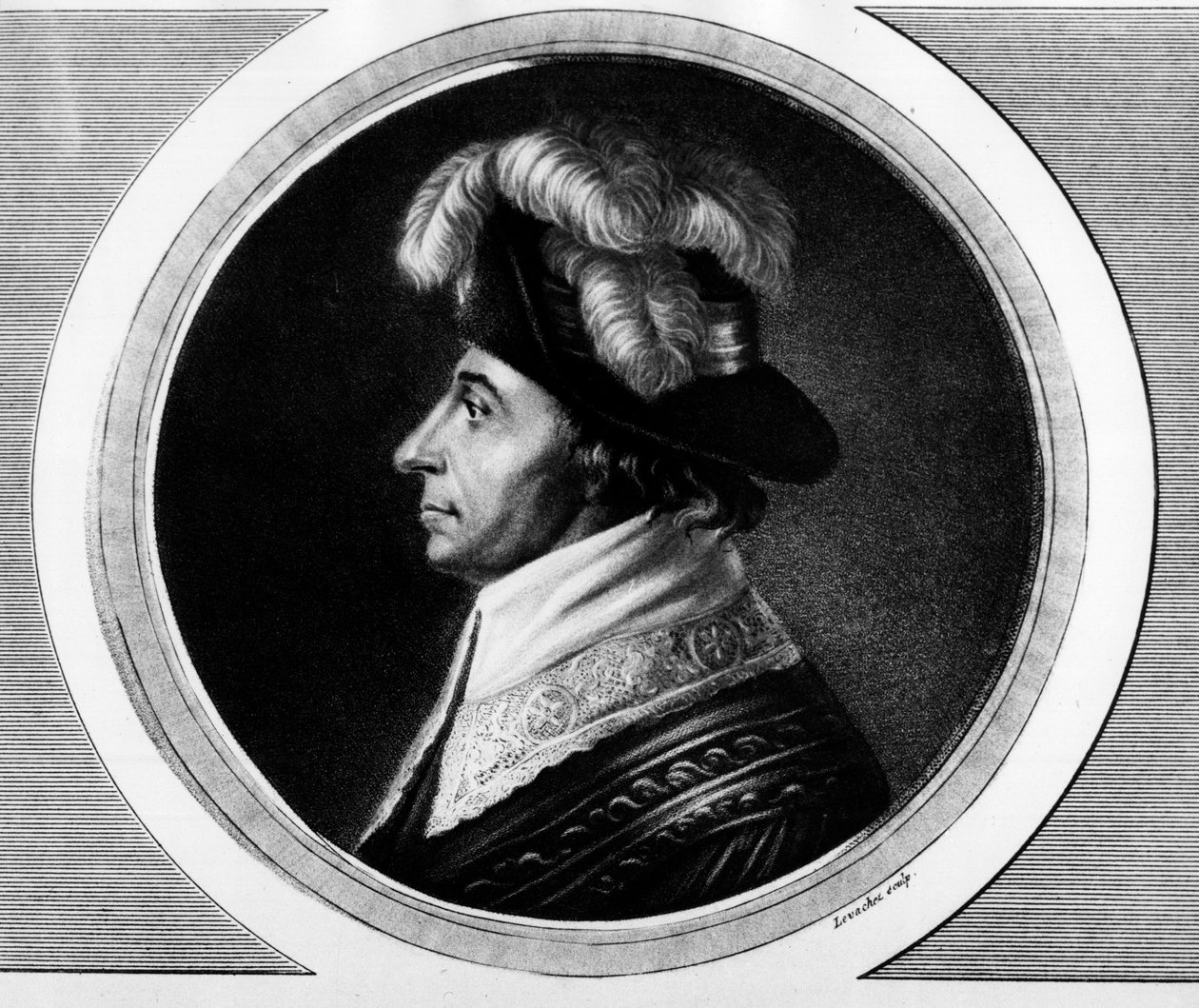 フランスの政治家Abbe Emmanuel Joseph Siees (1748-1836)の肖像。フランス革命の歴史的絵画全集（全3巻）」に掲載されたエングレーヴィング。1804. 作： 無名の画家
