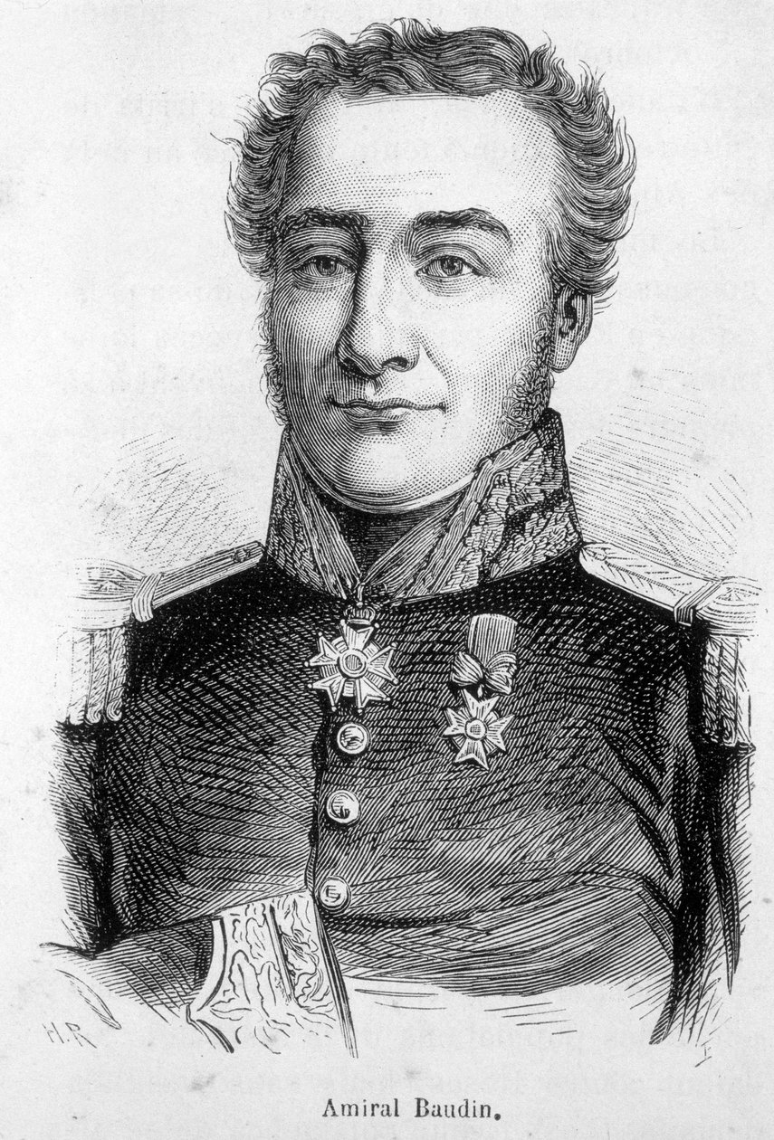 フランスの水兵・探検家であるニコラ・ボーディン提督（1750-1803）の肖像。 作： 無名の画家