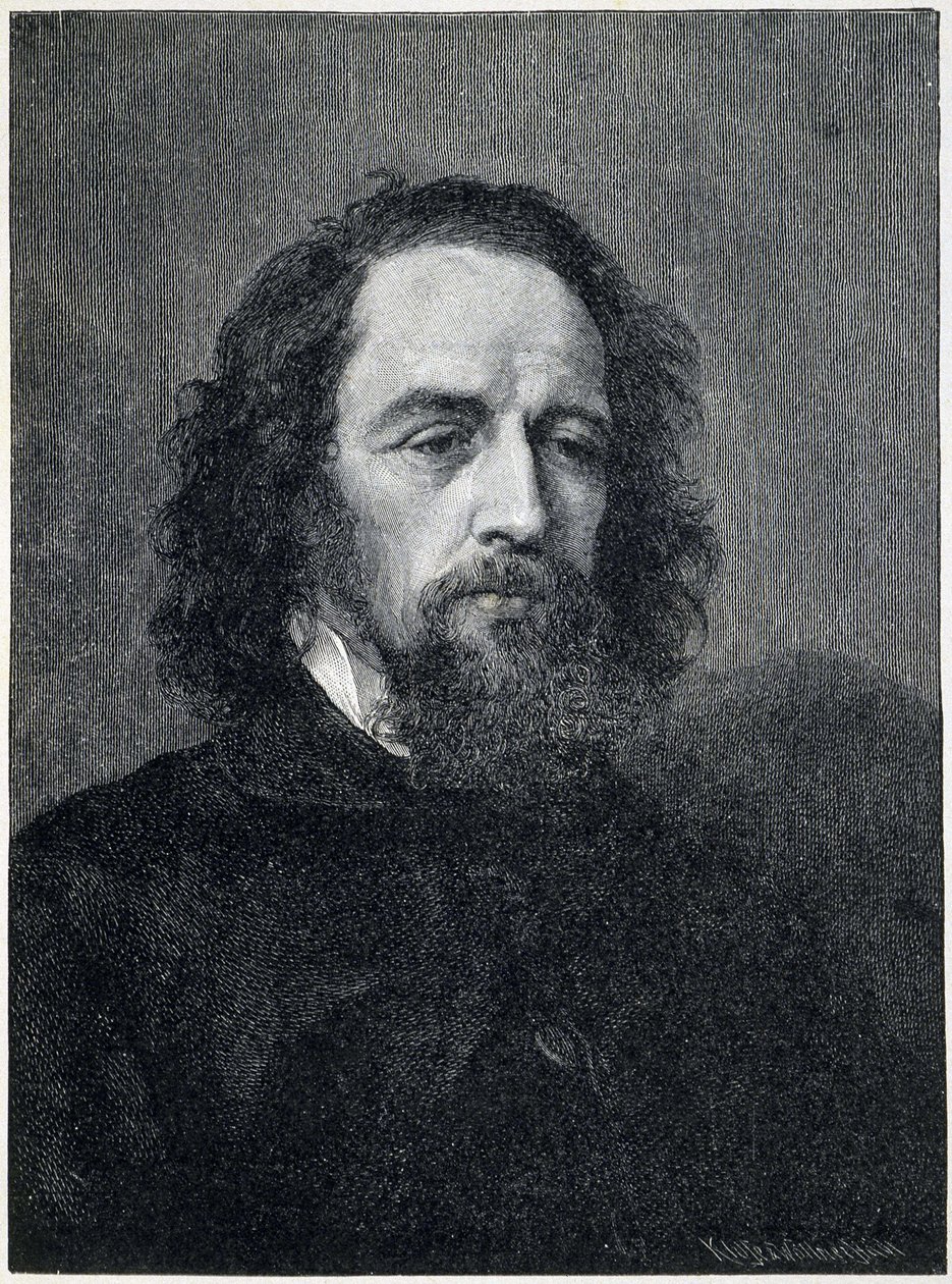 アルフレッド・ロード・テニスン（1809-1892）の肖像 19世紀のイギリスの詩人・劇作家 作： 無名の画家