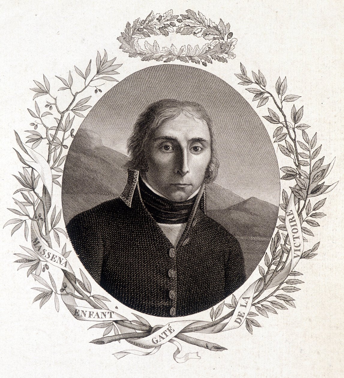 アンドレ・マセナ（1756-1817）の肖像「勝利の子門」、フランスの牧童 作： 無名の画家