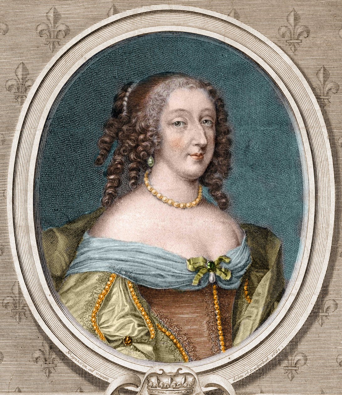 モンペンシエ公爵夫人アンヌ・マリー・ルイーズ・ドルレアン（Mademoiselle de Montpensier dit la grande Mademoiselle）1627-1693年の肖像。 作： 無名の画家