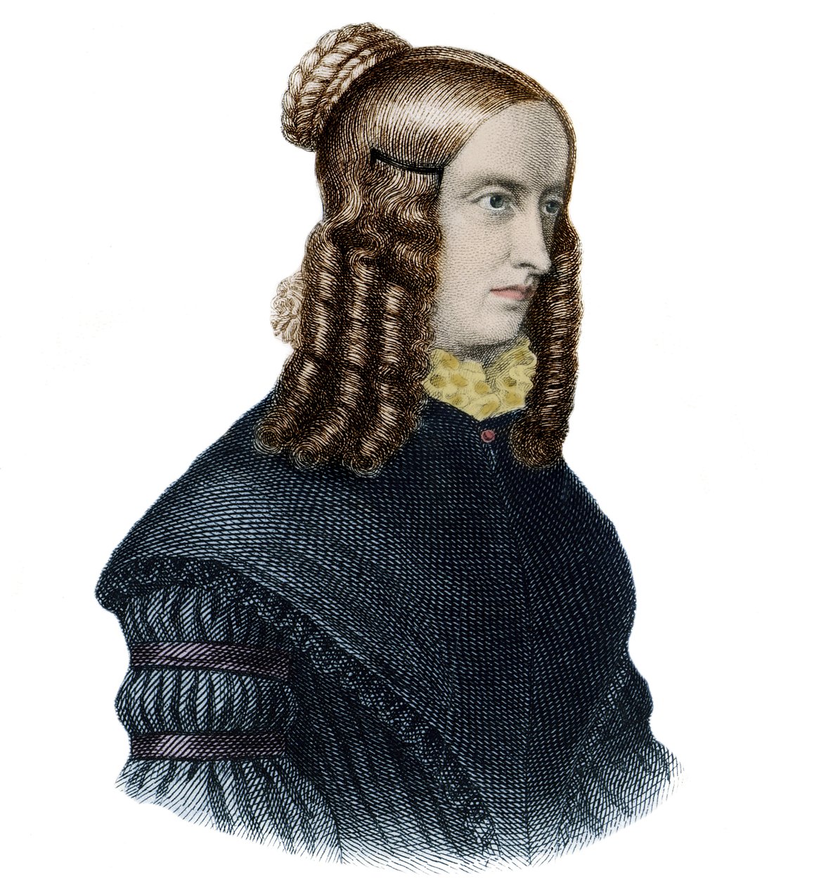 アネット・フォン・ドロステ・ハルソフ（ドロステ・ハルソフ）（1797～1848）の肖像 イギリスの作家・詩人 作： 無名の画家