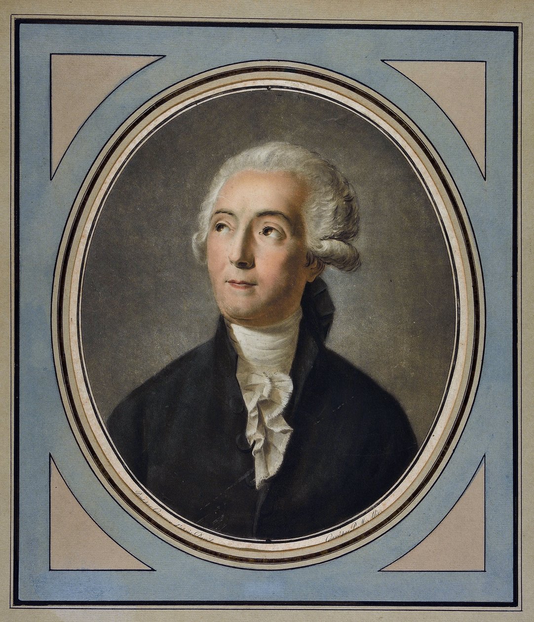 フランスの化学者、アントワーヌ・ローラン・ド・ラヴォアジエ（1743-1794）の肖像。 作： 無名の画家