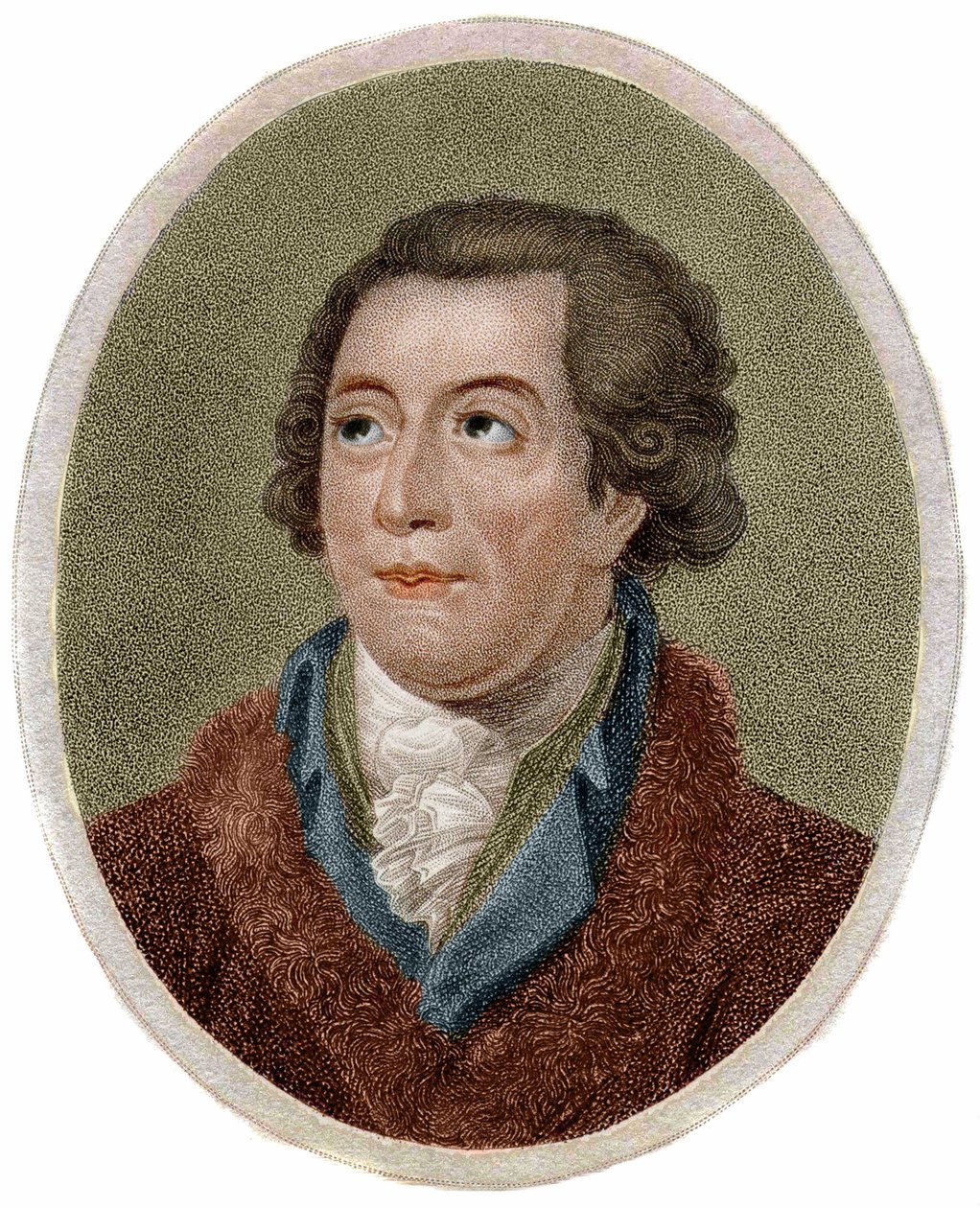 アントワーヌ・ローラン・ド・ラヴォアジエ（フランスの化学者、1743年～1794年）の肖像（Chapmanによる彫版 作： 無名の画家