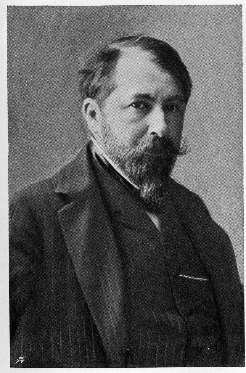 オーストリアのユダヤ人作家・医師であるアルトゥール・シュニッツラー（1862 -1931）の肖像。 作： 無名の画家