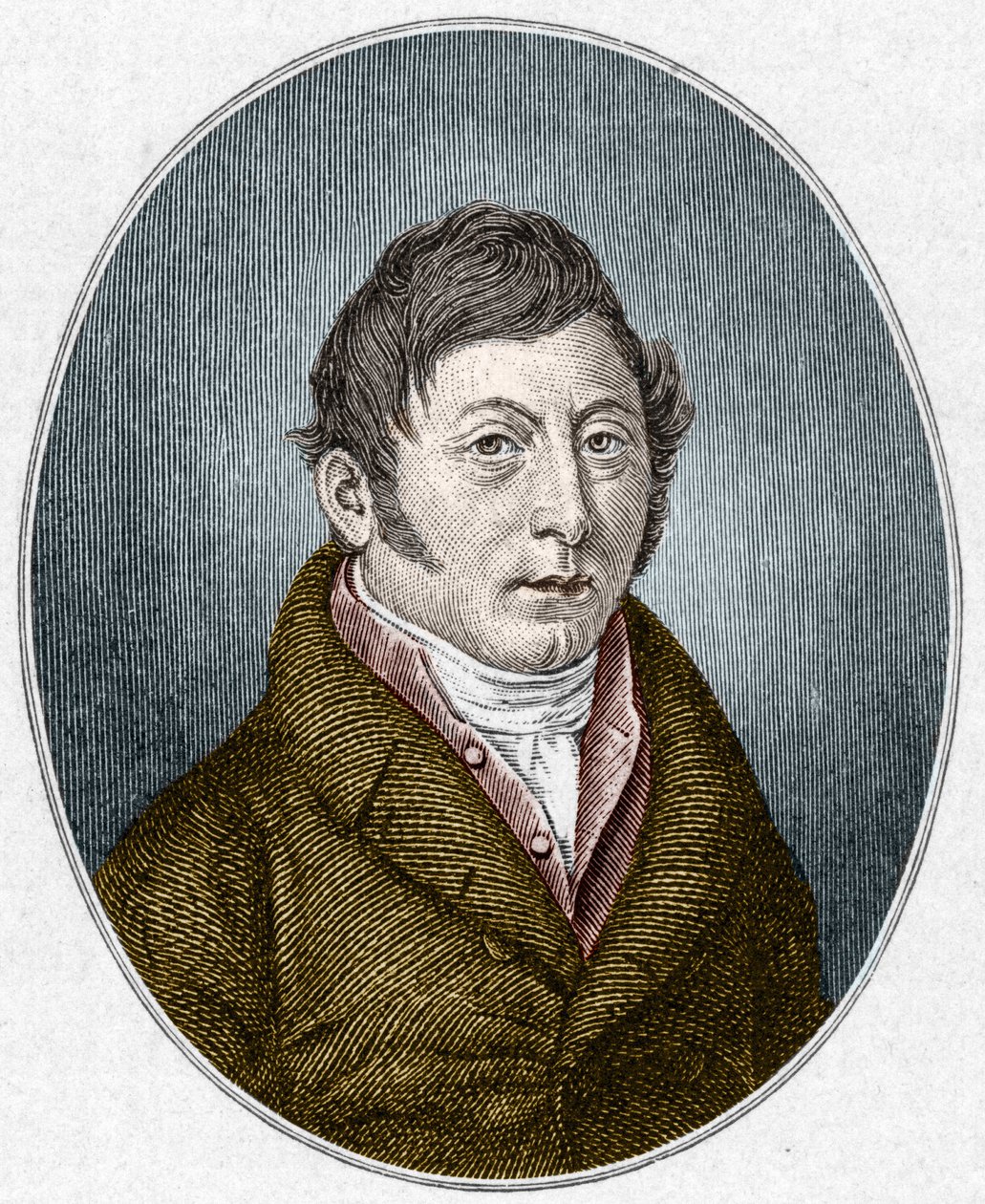 ドイツの劇作家、アウグスト・クリンゲマン（1777-1831）の肖像。 作： 無名の画家
