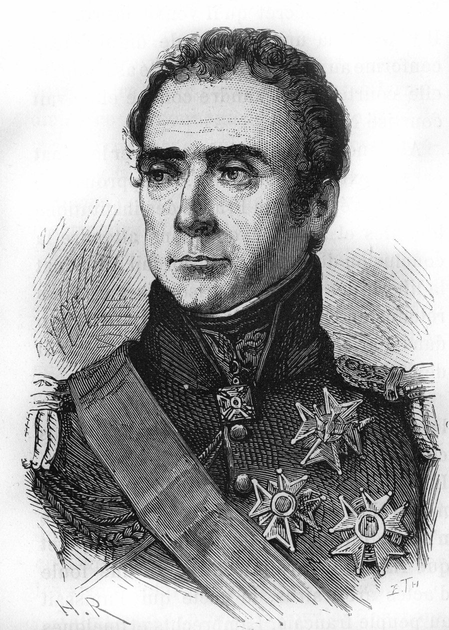 フランスの牧童であるラグーズ公爵ヴィエッセ・ド・マルモン（1774-1852）によるオーギュスト・フレデリック・ルイ（Auguste-Frederic-Louis）の肖像。 作： 無名の画家