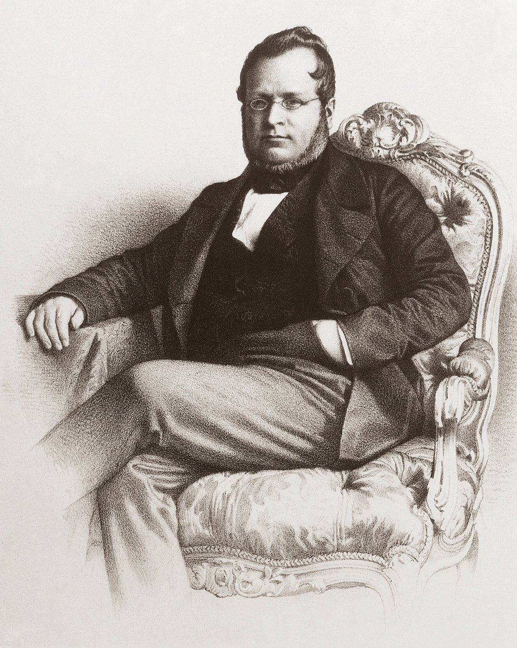 カミッロ・ベンソ・カヴール伯爵（1810 - 1861）の肖像 - カミッロ・ベンソ・カヴール伯爵（1810 - 1861）の肖像。 作： 無名の画家