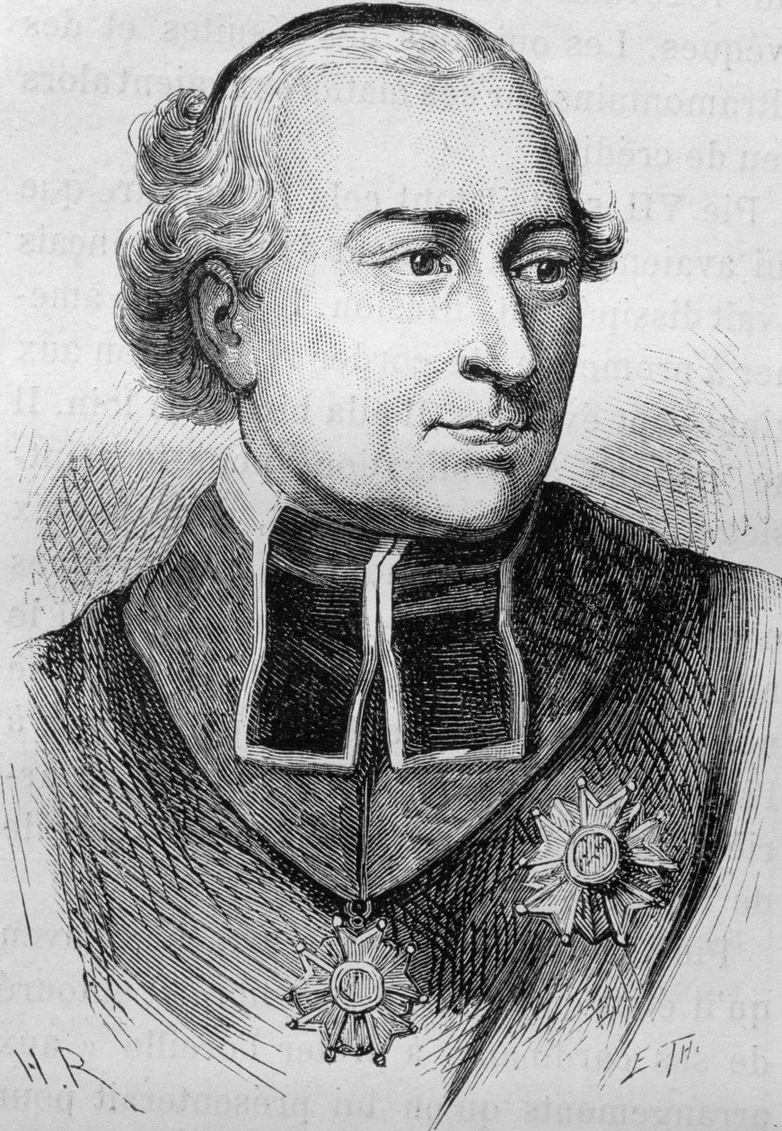 ジョセフ・フェッシュ枢機卿（1763-1839）の肖像。19世紀末、H.Martinの「Histoire de France」に掲載された版画。 作： 無名の画家