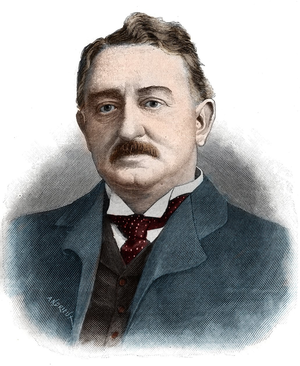 セシル・ジョン・ローズ（1853-1902）イギリスの実業家、植民地管理者の肖像。 作： 無名の画家