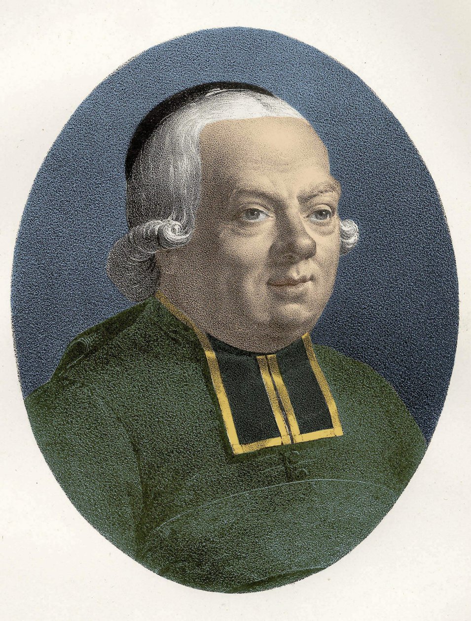 Charles, Abbe of the Epee (1712 - 1789) フランスの教育学者の肖像。 作： 無名の画家