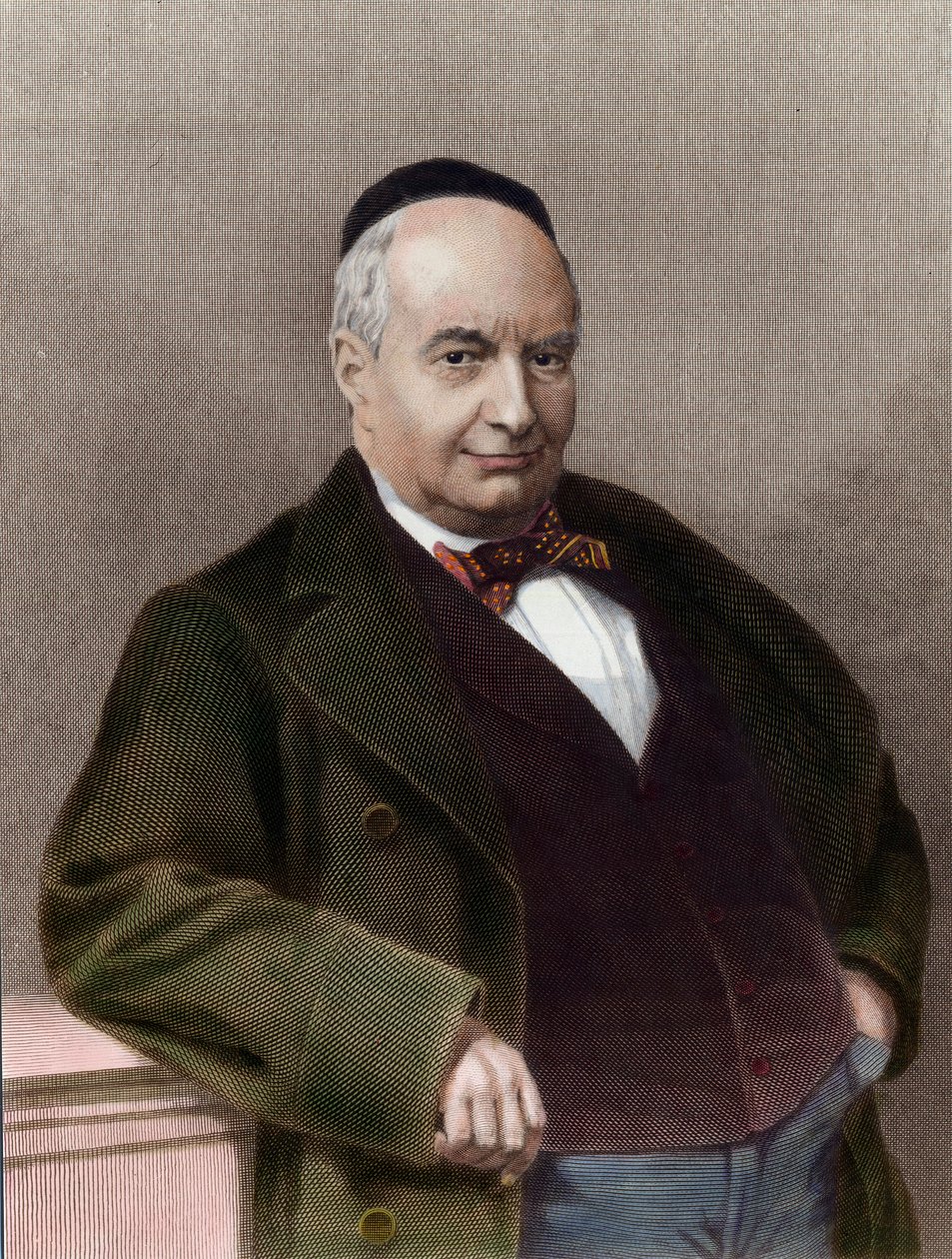 Charles Auguste Sainte Beuve (1804-1869), フランスの作家の肖像。19世紀のエングレーヴィング。個人蔵。 作： 無名の画家