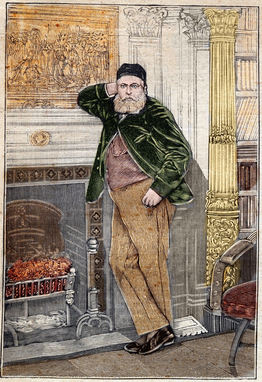 フランスの作曲家、シャルル・グノー（1818-1893）の肖像。 作： 無名の画家