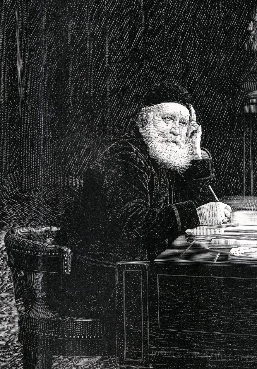 フランスの作曲家、シャルル・グノー（1818-1893）の肖像。 作： 無名の画家