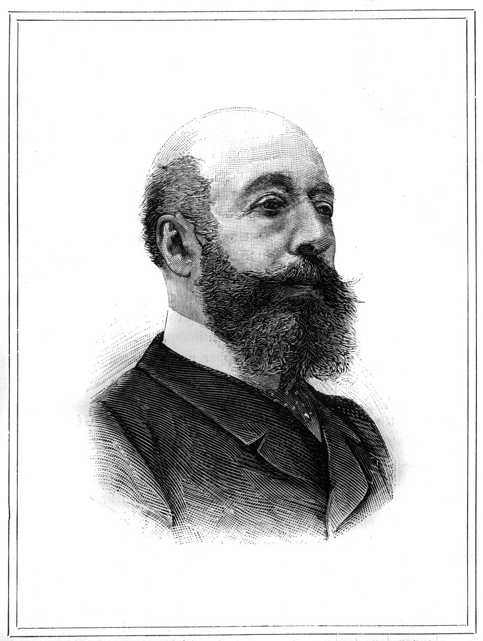 フランスの政治家、シャルル・ランベール・ド・サント・クロワ(Sainte-Croix)(1827-1889)の肖像。Le Monde Illustré」1月2日号に掲載されたエングレーヴィング 作： 無名の画家