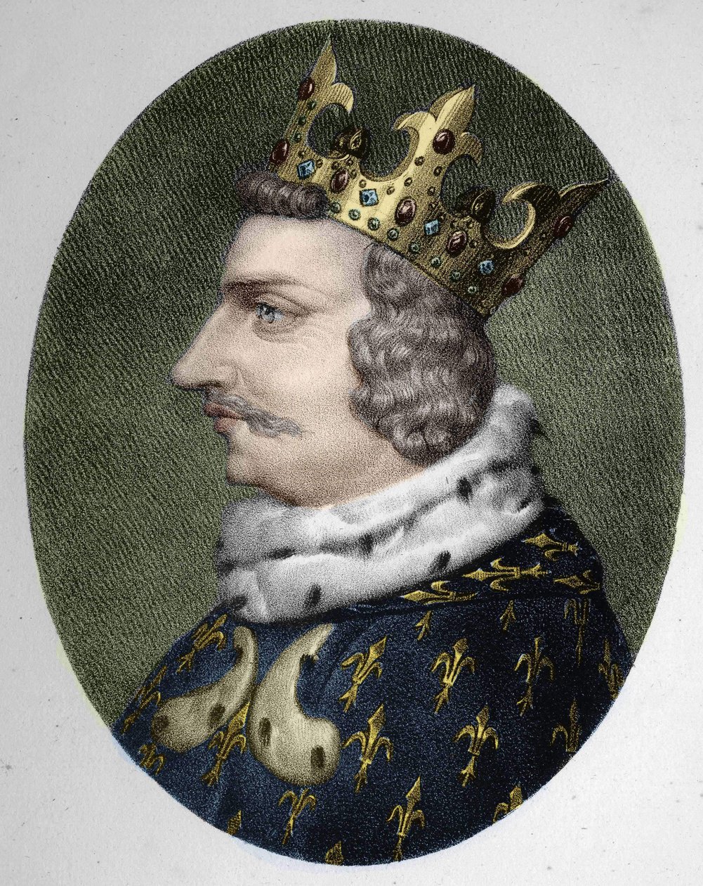 フランス王シャルル5世（1338～1380年）の肖像