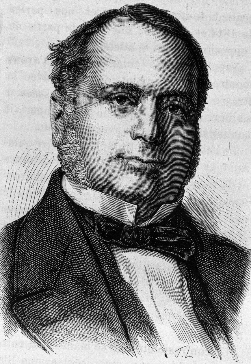 チャールズ・ヴァレッタ（？-1881）の肖像。19世紀末、H.Martinの「Histoire de France」に掲載されたエングレーヴィング。 作： 無名の画家