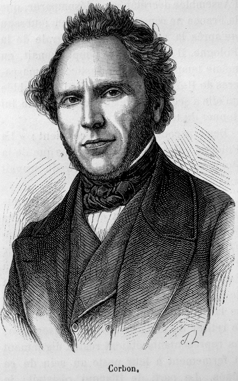 クロード・アンタイム・コルボン（1808-1891）の肖像。19世紀末、H.Martinの「Histoire de France」に掲載された版画。 作： 無名の画家