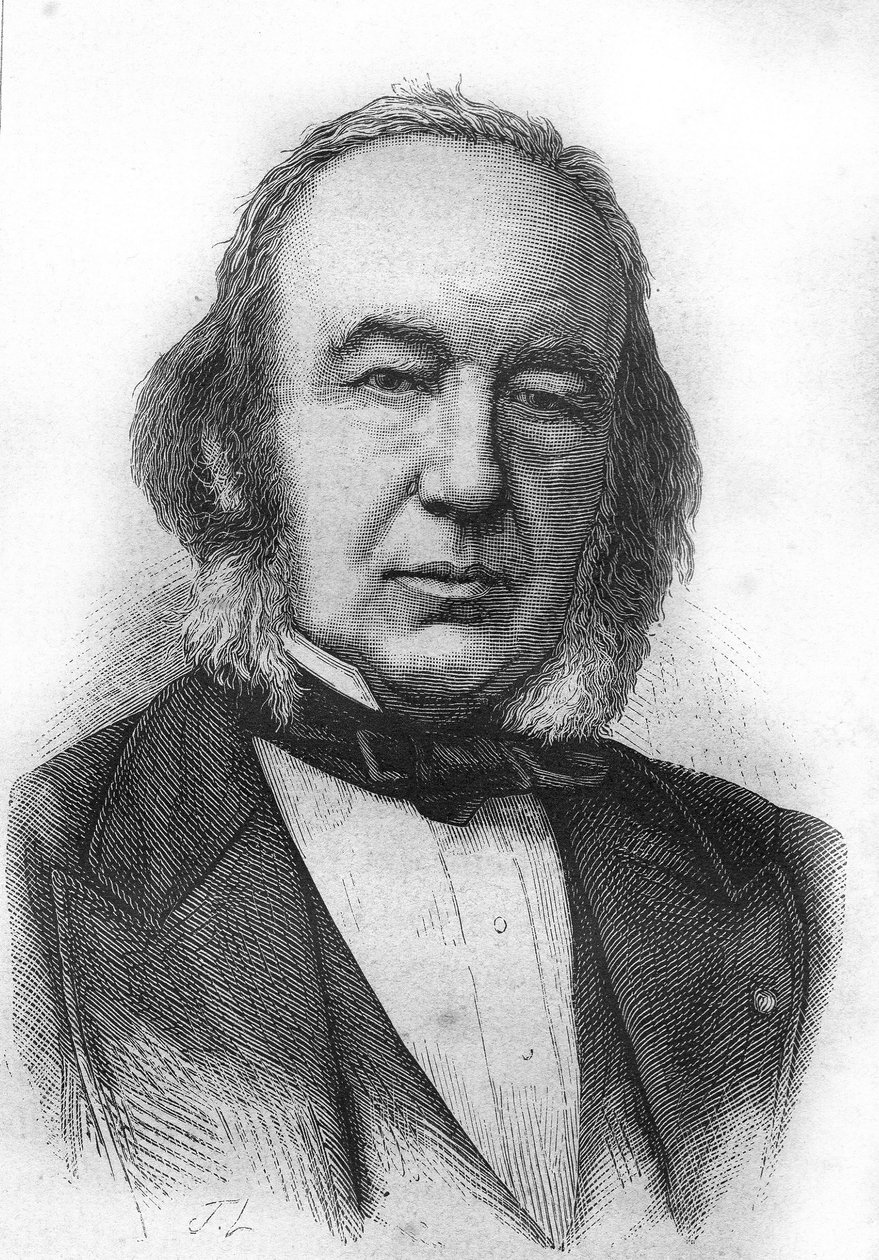 クロード・ベルナール（1813～1878）の肖像 - アンリ・マルタン著「フランスの歴史」より 作： 無名の画家