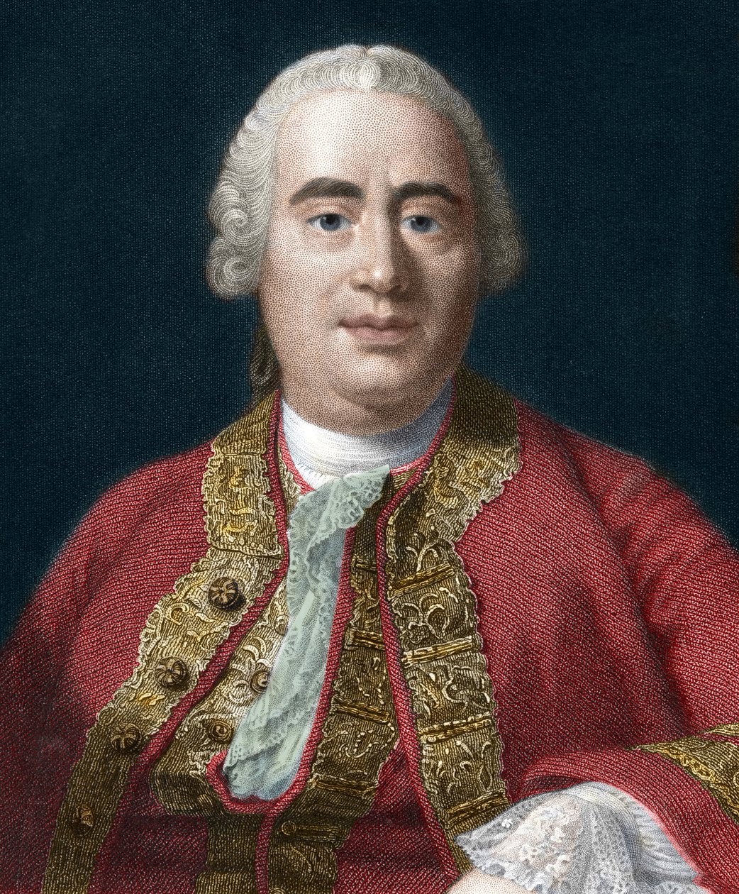 スコットランドの哲学者デイヴィッド・ヒューム（1711-1776）の肖像 - デイヴィッド・ヒューム（1771-1776） スコットランドの哲学者、歴史家 作： 無名の画家