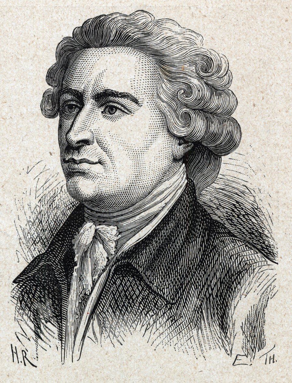 アイルランドの政治家・哲学者であるエドマンド・バーク（1729-1797）の肖像。 作： 無名の画家