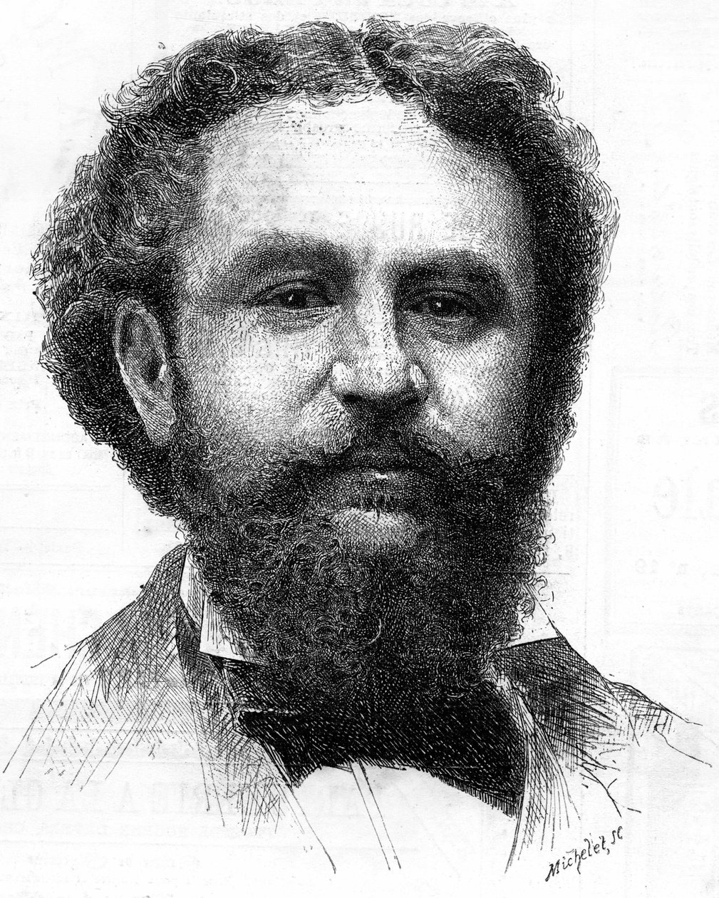 フランスの作家、エミール・ベルジュラ（1845-1923）の肖像。 作： 無名の画家