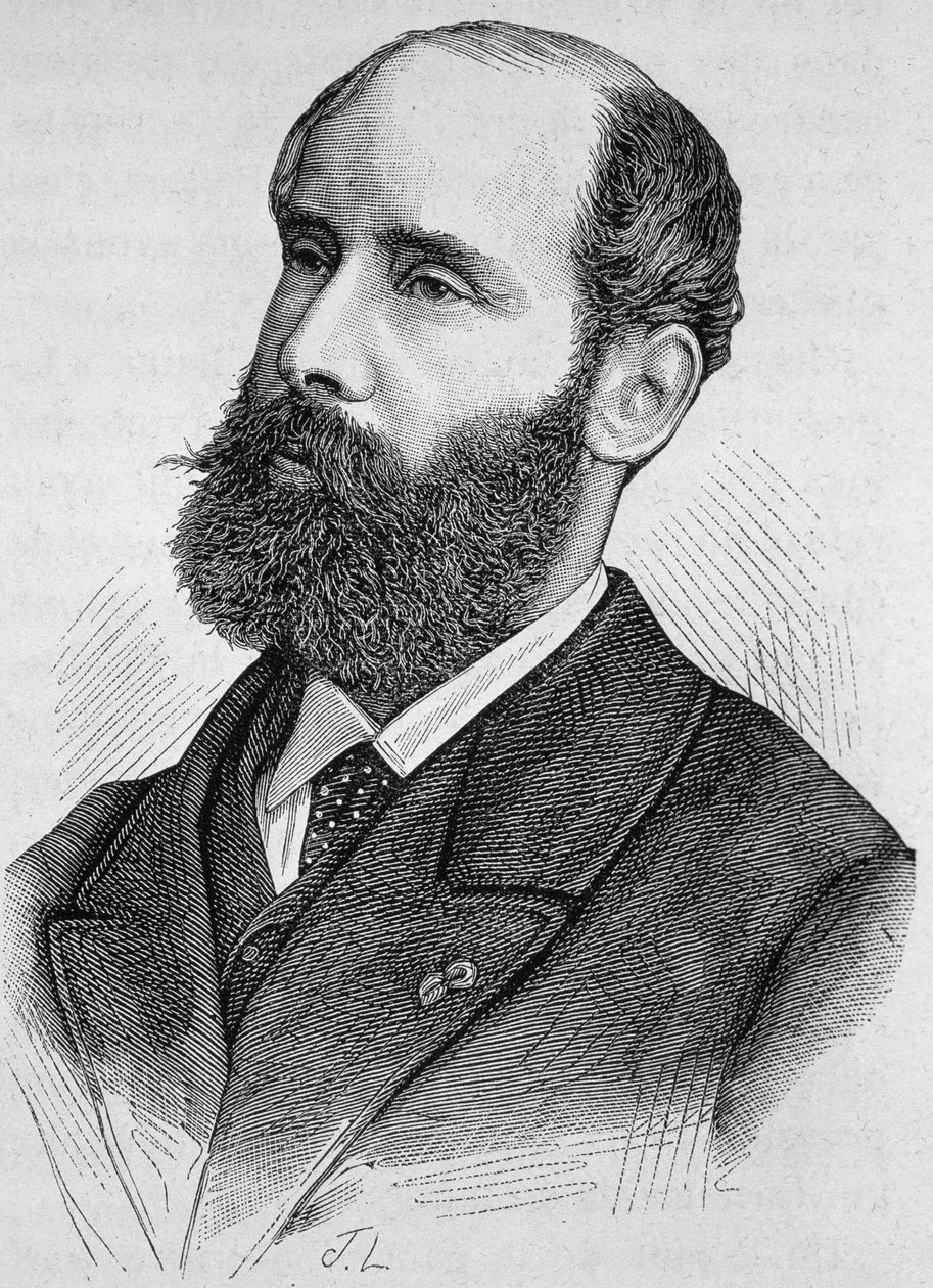 エミール・ケラトリ（1832-1904）の肖像。H.Martinの「Histoire de France」に掲載された19世紀末のエングレーヴィング。 作： 無名の画家