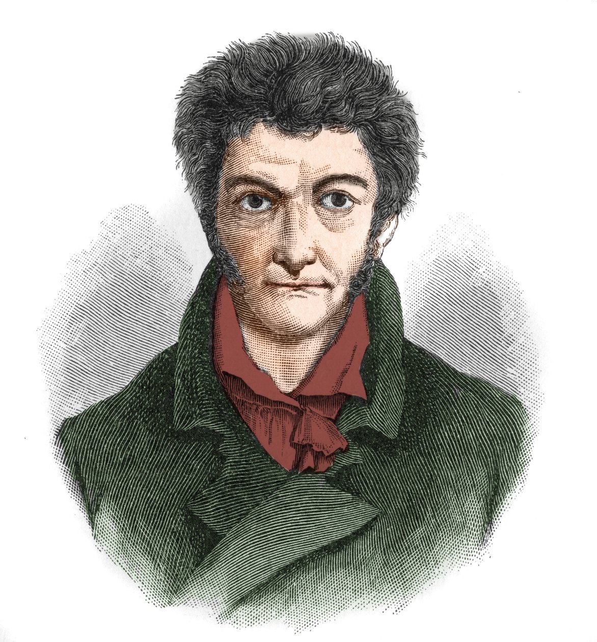 エルンスト・テオドール・ウィルヘルム・ホフマン（1776-1822）ドイツのロマン派作家の肖像。 作： 無名の画家