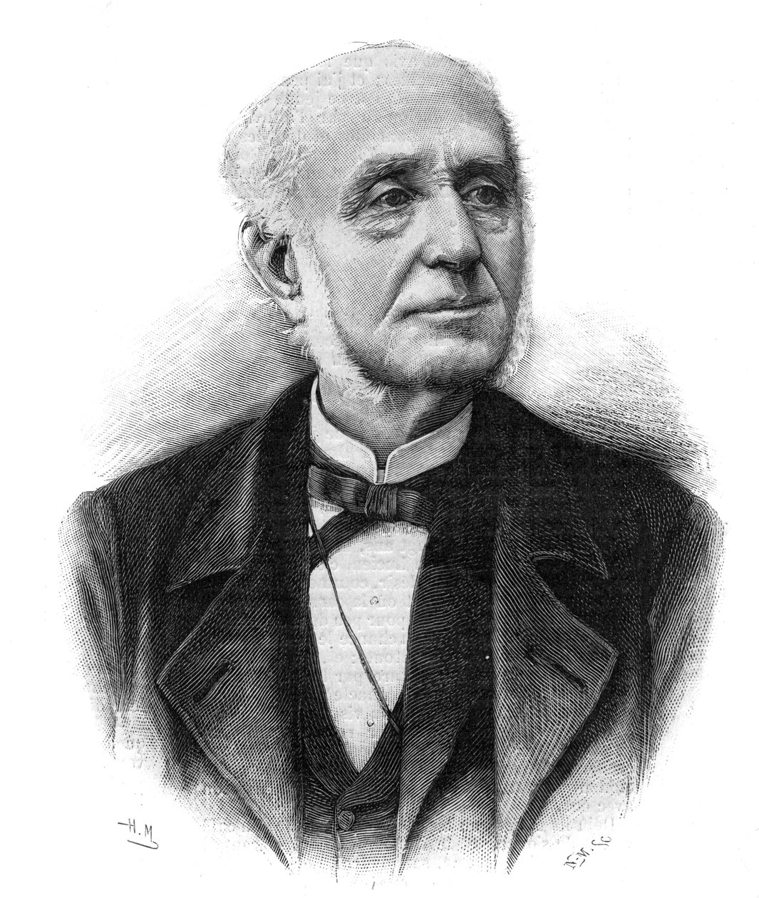 エティエンヌ・アラゴ（1802-1892）の肖像 劇作家、政治家、パリ市長 作： 無名の画家