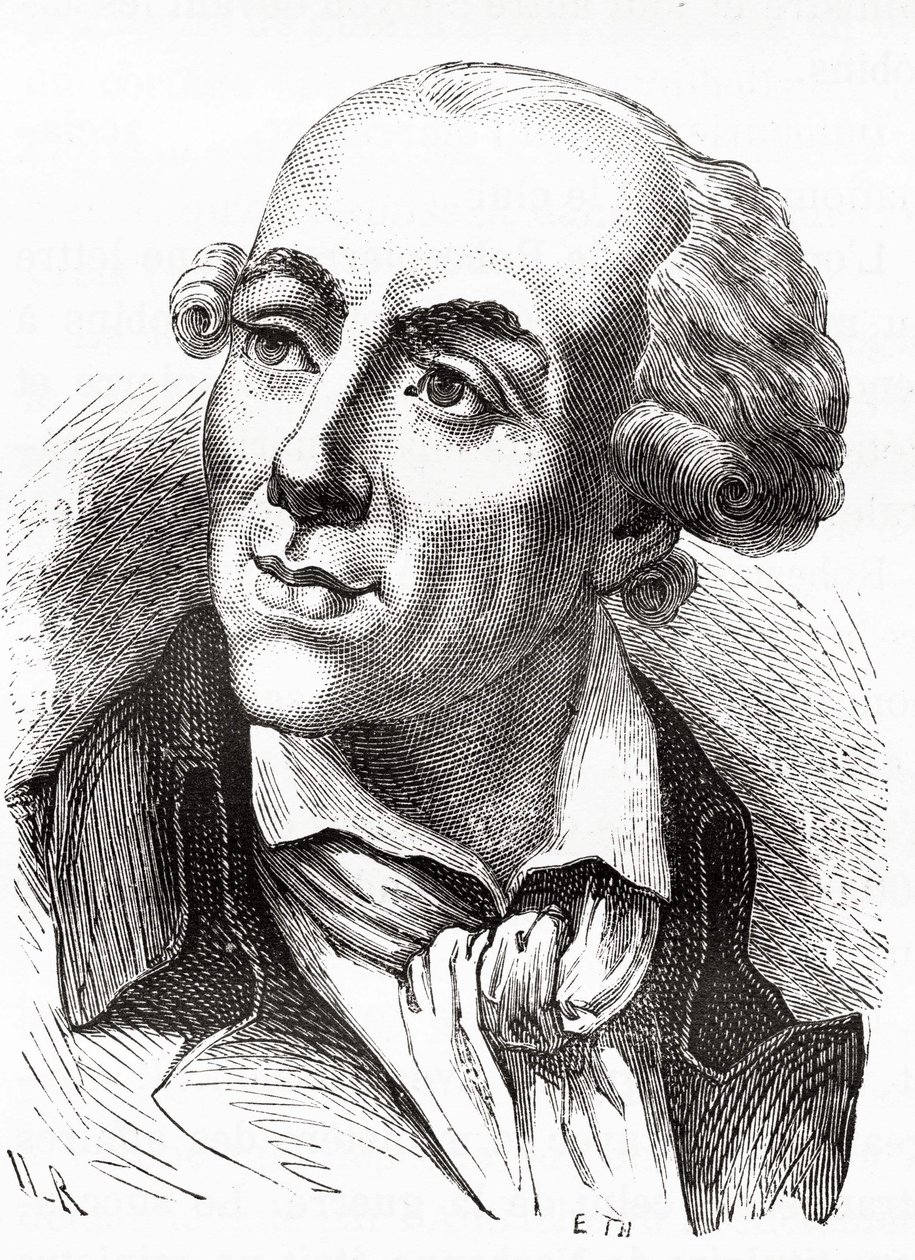 ジロンダン政権の財務大臣エティエンヌ・クラヴィエール（1768 - 1793）の肖像（1792年3月） - アンリ・マルタン著『フランス史』所収。19世紀 作： 無名の画家