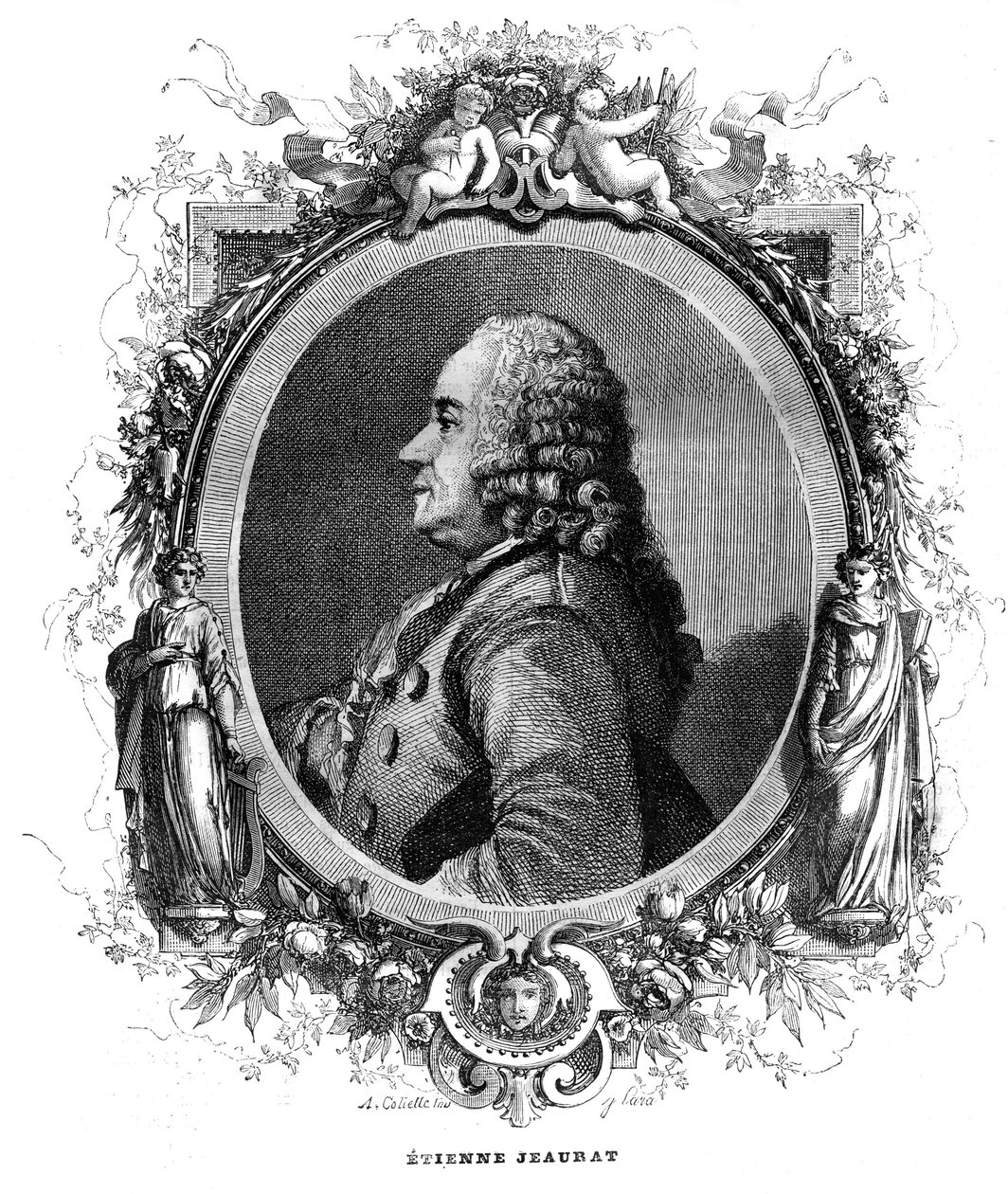 Etienne Jeaurat（1699-1789）フランスの画家・漫画家の肖像。 作： 無名の画家