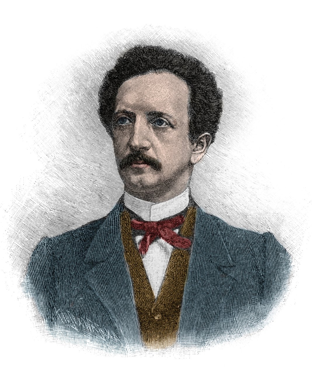 フェルディナンド・ヨハン・ゴットリーブ・ラサール（1825-1864）の肖像（ドイツの法学者、哲学者、社会主義の政治活動家） - エングレーヴィング 作： 無名の画家